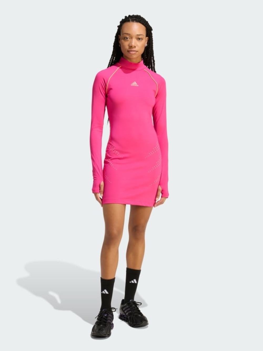 Adidas Magenta Mini Athletic Dress